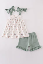 Green duck print set - ARIA KIDS