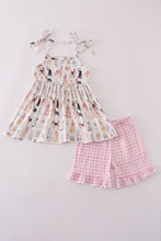 Pink party puppy print set - ARIA KIDS