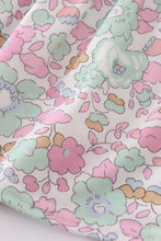 Mint pink floral print bloomer set - ARIA KIDS