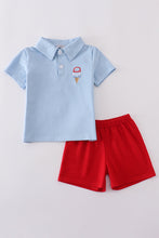 Blue ice cream embroidery set - ARIA KIDS