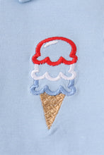 Blue ice cream embroidery set - ARIA KIDS