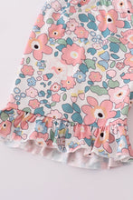 Pink summer floral print set - ARIA KIDS