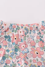 Pink summer floral print set - ARIA KIDS