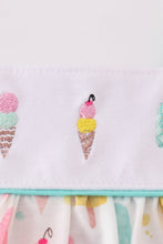 Mint ice cream embroidery dress - ARIA KIDS