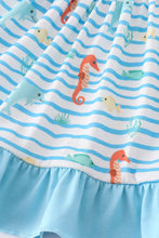 Blue marine creature embroidery set - ARIA KIDS
