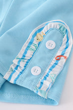 Blue marine creature embroidery set - ARIA KIDS