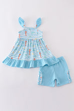 Blue marine creature embroidery set - ARIA KIDS