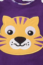 Purple gold LSU applique bubble - ARIA KIDS