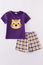 Purple gold LSU applique set - ARIA KIDS