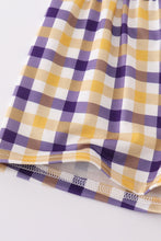 Purple gold LSU applique set - ARIA KIDS
