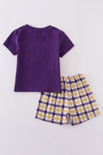 Purple gold LSU applique set - ARIA KIDS