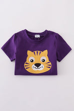Purple gold LSU applique set - ARIA KIDS