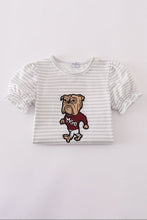 Maroon Mississippi applique stripe set - ARIA KIDS