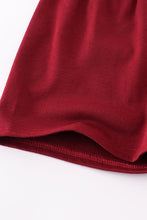 Maroon Mississippi applique stripe set - ARIA KIDS