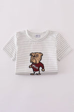 Maroon Mississippi applique stripe set - ARIA KIDS