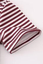 Maroon Mississippi embroidery button down shirt - ARIA KIDS