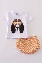 Orange tennessee applique bloomer set - ARIA KIDS