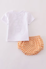 Orange tennessee applique bloomer set - ARIA KIDS