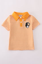 Orange tennessee applique stripe shirt - ARIA KIDS