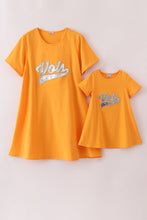 Orange tennessee vlos glitter dress - ARIA KIDS