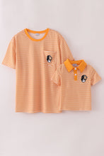 Orange tennessee applique stripe shirt - ARIA KIDS