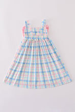 Pink plaid bow dress - ARIA KIDS