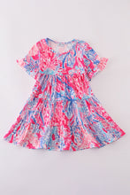 Pink Paradise Reef print mom&me dress - ARIA KIDS