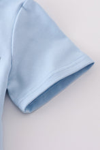 Blue classic lattice charm shorts set - ARIA KIDS