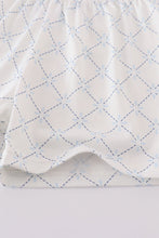 Blue classic lattice charm shorts set - ARIA KIDS