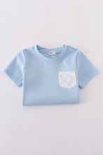 Blue classic lattice charm shorts set - ARIA KIDS