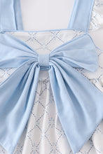 Blue bow classic lattice charm set - ARIA KIDS