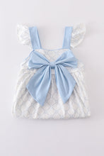 Blue bow classic lattice charm set - ARIA KIDS