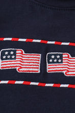 Navy flag embroidery shorts set - ARIA KIDS