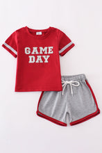 Maroon Alabama GAME DAY glitter shorts set - ARIA KIDS
