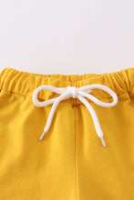 Purple gold LSU GAME DAY glitter shorts set - ARIA KIDS