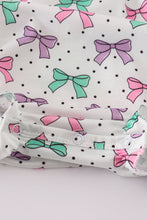 Pink bow embroidery print bubble - ARIA KIDS