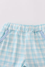 Blue farm applique shorts set - ARIA KIDS