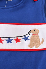 Blue puppy star embroidery bubble - ARIA KIDS