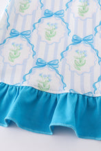 Blue floral bow tie shorts set - ARIA KIDS