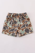 Green camouflage print dad&me shorts - ARIA KIDS