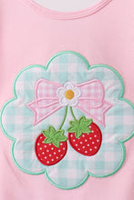 Pink Strawberry Applique Knit Set - ARIA KIDS