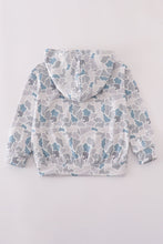White camouflage print hoodie - ARIA KIDS