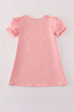 Pink floral character applique dress - ARIA KIDS
