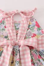 Pink floral bow ruffle bloomer set - ARIA KIDS