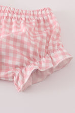 Pink floral bow ruffle bloomer set - ARIA KIDS