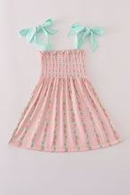 Pink floral smocked mom&me dress - ARIA KIDS