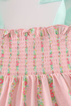 Pink floral smocked mom&me dress - ARIA KIDS