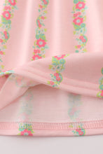 Pink floral smocked mom&me dress - ARIA KIDS