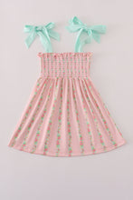 Pink floral smocked mom&me dress - ARIA KIDS