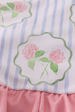 Floral stripe ruffle swimsuit UPF50+ - ARIA KIDS